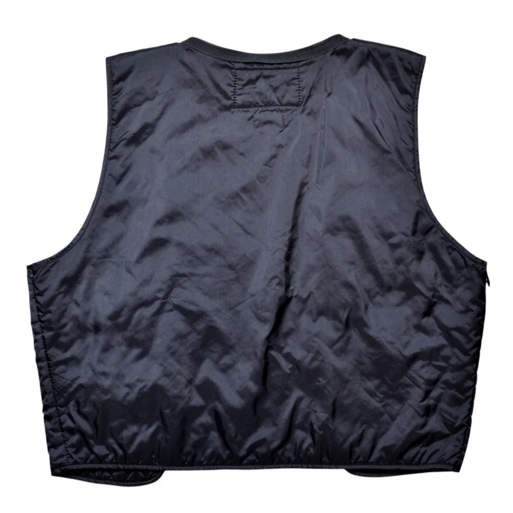 Wilsons Leather Men Size S Black Quilted 3M Thinsulate Zipper Vest Liner